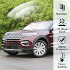 Windshield Sun Shade Fit for 2020-2024 2025 2026 Ford Explorer SUV, ST XLT, Limited, Platinum Accessories Foldable Sunshade Sun Visor Protector Keep Car Cool