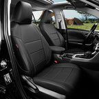 coverdream 2026 Rav4 Seat Covers Custom Fit for 2026 Toyota Rav4 Hybrid (LE,XLE Premium) SUV,Full Set Luxury Waterproof Leather Car Seat Protector