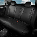 AOMSAZTO Custom Fit Seat Covers for Honda Civic Hatchback 2022 2023 2024 Sport/LX &Hatchback Hybrid Sport 2025 Full Set Faux Leather Seat Covers Black