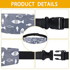 Baby Carseat Head Support,Car seat Straps Pillow Support Ban,Stroller Neck Relief Strap Headrest,Slumber Sling Sleep Positioner for Toddler Infants Child Children Kids(Gery Unicorn + Fish)