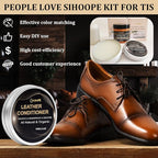 8.8oz Leather Recoloring Balm with 100ml Mink Oil,Black Leather Repair Kit for Furniture,Leather Repair Cream,Leather Scratch Repair for Car Interior,Leather Conditioner for Couch