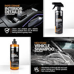 Cerakote Foundation Bundle - Exterior Wash & Ceramic Protection Kit with Microfiber Towels - At-Home Car Wash and Detailing Set - Easy Ceramic Protection for Vehicle Interior and Tires