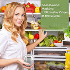 Fridge Deodorizer Lasts 10 Years, long-lasting Refrigerator Deodorizer Odor Eliminator - More Effective Than Baking Soda & Charcoal Bags, For Car, Closet - Nano Catalyst Technology (1 Pack)