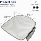 West Llama Car Seat Covers for Summer,Ice Silk Bottom Seat Covers for Cars Include 1 Piece Front Driver Seat Pad Mat Universal Fits 90% SUVs,Cars,Sedans(1Piece-White)