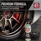 Adam's Tire Shine 16oz - Tire Dressing Spray with Added SIO2 for Rubber Protection, Gives A Glossy Wet Look & No Sling