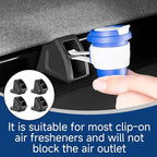 4PCS Air Freshener Adapter Designed for Tesla, Car Air Vent Clip, No Adhesive Needed, Tesla Accessories (Designed for 2025-2026 Tesla New Model Y Juniper Launch Series & 2024-2025 Tesla Model 3)