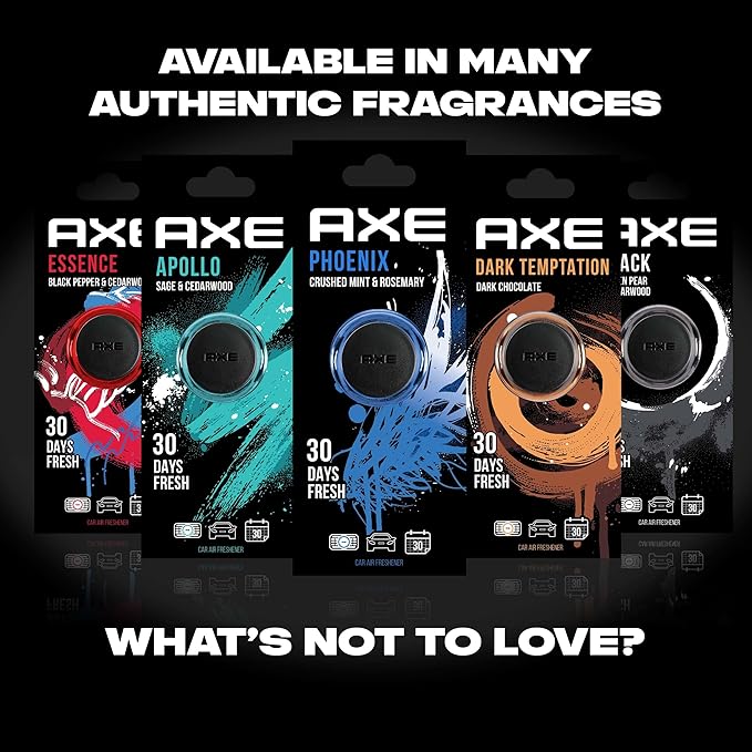 Axe Mini Vent Clip Car Air Freshener (Essence Scent, 1 Pack)