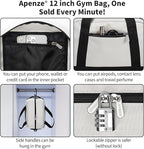 Small Gym Bag Carry On Bag - 12 in Mini Duffle Bag Lightweight for Overnight Travel(Beige)