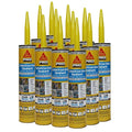 SIKA Sikaflex Construction Sealant, 12-Pack, 10.1 fl oz, Limestone – All-Purpose Polyurethane for Joints 1/2" or Smaller, Strong, Weatherproof, Paintable, Ideal for Masonry, Wood, Metal & Concrete