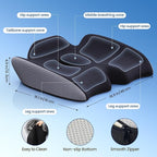 Benazcap Large Pressure Relief Seat Cushion for Tailbone Pain Office Chair Cushion for Butt, Back Pain, Coccyx & Sciatica Pain Relief Pillow. Memory Foam Seat Cushions for Office Chairs