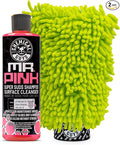 Chemical Guys Mr. Pink Car Wash Soap & Chenille Wash Mitt Kit - 16 oz High Foaming Auto Shampoo with Plush Microfiber Mitt - Safe for Cars, Trucks, Motorcycles, and RVs - Scratch-Free Cleaning Combo