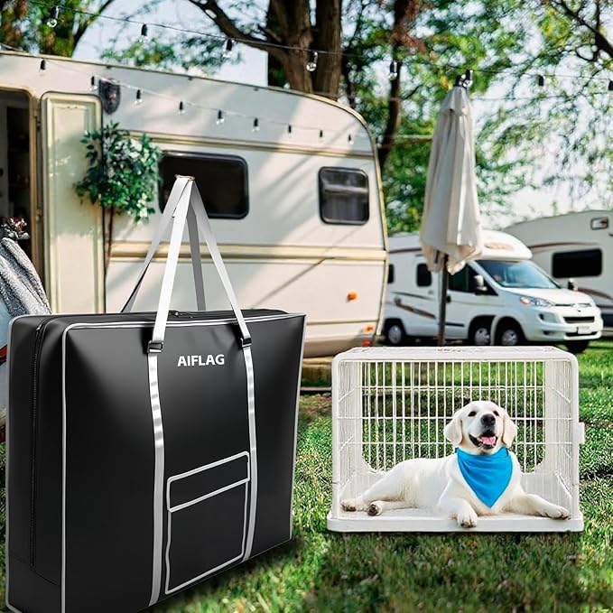Carrying Case for Dog Crate & Playpen, All-in-One Storage Bag for Collapsible Pet Products, Portable Travel Carrier for Foldable Dog Bed, Cat Bed and Pet Supplies
