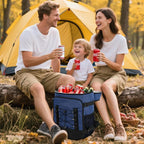 MIYCOO Cooler Backpack - 40 Cans Insulated Backpack Cooler for Men & Women, Portable 2 Leak Proof Compartments Coolers Bag for Beach Travel Picnic Lunch Hiking BBQ Camping
