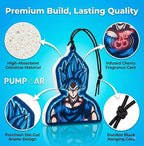 PumpCar car air freshener 2-piece double-sided Goku SSJ hanging cherry-scented anime dragon for rearview mirror Car Interior Accessories Household Gifts