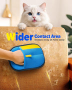 2026 Thickened Electrostatic Pet Hair Removal Gloves (2 Pcs) - Reusable Strong Grooming Gloves for Cats & Dogs, Hair Remover Gloves for Couch, Furniture, Carpet, Car Seats & Clothing Blue