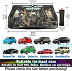 Funny Donkey Print Car Sunshade Umbrella Funny Donkey Windshield Sun Shade for Car Retractable Umbrella Sunshades for Front Window Sun Shades Cover Visor Portector Block UV Rays