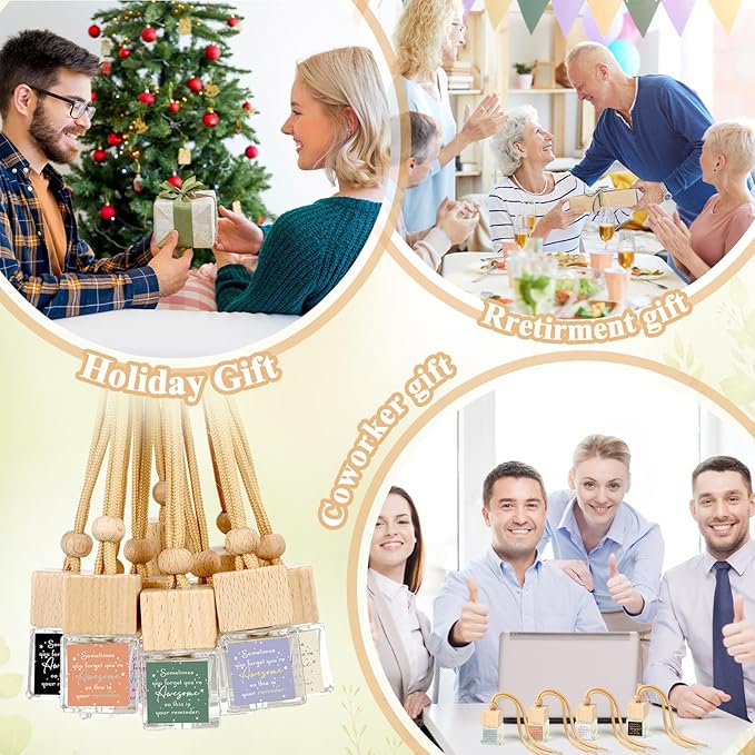 30 Pcs Appreciation Gift Bulk for Coworker Inspirational Empty Hanging Car Air Freshener Diffuser, Sometimes You Forget Your Awesome Thank You Gifts for Nurse Staff Teachers