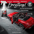 TopCoat F11PRO Starter Kit - The Most Advanced Water-Based Ceramic Coating for Cars, Motorcycles, and More - Includes 16 oz F11PRO Spray Bottle, 2 oz Travel Bottle, and 2 Microfiber Towels