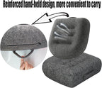 Super Thicken Car Seat Cushion for Adults-Car Booster Seat for Short Drivers-Increase The Field of View by 12cm/4.7in,Plush shell, breathable,with handle,easy to carry,for Cars,Office,Home（Dark Gray）