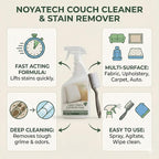 Couch Cleaner and Stain Remover Spray – Professional Strength, Multi-Surface Fabric and Upholstery Cleaner – Pet-Safe, Non-Toxic, Quick-Drying for Couches, Sofas & Car Interiors (combo)