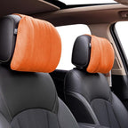 Car Neck Pillow Headrest, Memory Foam Car Headrest Pillow,Headrest Pillow for Car Relax Head Muscles and Relieve (Orange)