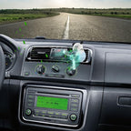 Car Air Fresheners Cute Cartoon White Puppy Pilot Car Diffuser Rotating Propeller Automotive Air Outlet Fan Creative Car Perfume Decoration Funny Car Interior Accessories