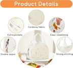 Lunch Bag for Women Insulated Lunch Box Cute Corduroy Lunch Tote Bags Reusable Large Capacity Cooler Bag for Travel Work Picnic