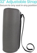 Vive Lumbar Roll Pillow for Lower Back Pain - Low Back Support Cushion for Office Chair, Car, Driving, Desk Computer - Ergonomic Portable Cervical Bolster for Thoracic Low Rest Posture Corrector(Firm)