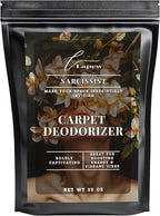 Lapew Narcissist Carpet Deodorizer Powder - Pet Safe Freshener for Vacuuming | Scented Odor Eliminator for Home | 36 oz