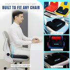 Orthopedic Seat Cushion for Tailbone & Sciatica Pain Relief – Ergonomic U-Shaped Memory Foam Chair Pad for Office, Car & Home – Coccyx Support, Back & Hip Comfort, Free Extra Washable Cover