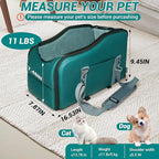 LIWSHWZ Console Dog Car Seat - Portable Travel Dogs Armrest Booster Seat with Absorbent Recyclable Diaper Pad,Dog Seat Belt for Car,Pockets,Zippered Enclosure,for Pets Under 11 lbs