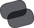 EcoNour Car Window Shades for Baby (2 Pack Transparent) | Sun Shade Window for Kids | Shades for Side Windows | Automotive Sun Protection from UV & Sun Glare | Car Baby Accessories | Medium 20"x12"