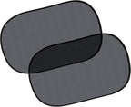 EcoNour Car Window Shades for Baby (2 Pack Transparent) | Sun Shade Window for Kids | Shades for Side Windows | Automotive Sun Protection from UV & Sun Glare | Car Baby Accessories | Medium 20"x12"