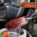 Suds Lab WB Premium Detailing Wheel Brush for All Vehicle Types – 17.7" Ultra-Soft and Scratch-Free Reusable Rim, Wheel, and Tire Brush for Deep Cleaning