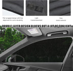 4 PCS Car Window Shades, Auto Front Rear Side Window Sun Shades for Block Heat & UV Protection, Breathable Mesh Baby Window Screen Covers, Universal Car Accessories (Car)
