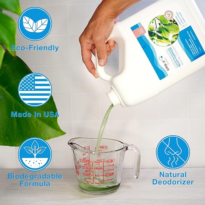 Orb-3 Multipurpose Enzyme Cleaner (1-Gallon, Clean & Fresh)