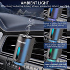 FeatWell Car Aromatherapy/Fragrance car Air fresheners/Humidifier Essential Oil Diffuser for Vehicle (Grey)