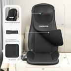 Snailax Shiatsu Neck Back Massager with Heat, Massage Chair Pad with Compression, Height-Adjustable Neck Massage Rollers Chair Seat Massager, Gifts for Men, Women