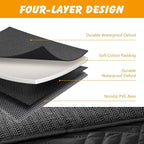 Dog Car Seat Cover for Back Seat, 600D Waterproof Pet Hammock with Mesh Window and Side Flaps, Anti-Slip Dog Seat Protector for Cars, SUVs, Trucks, Scratchproof Easy-Clean