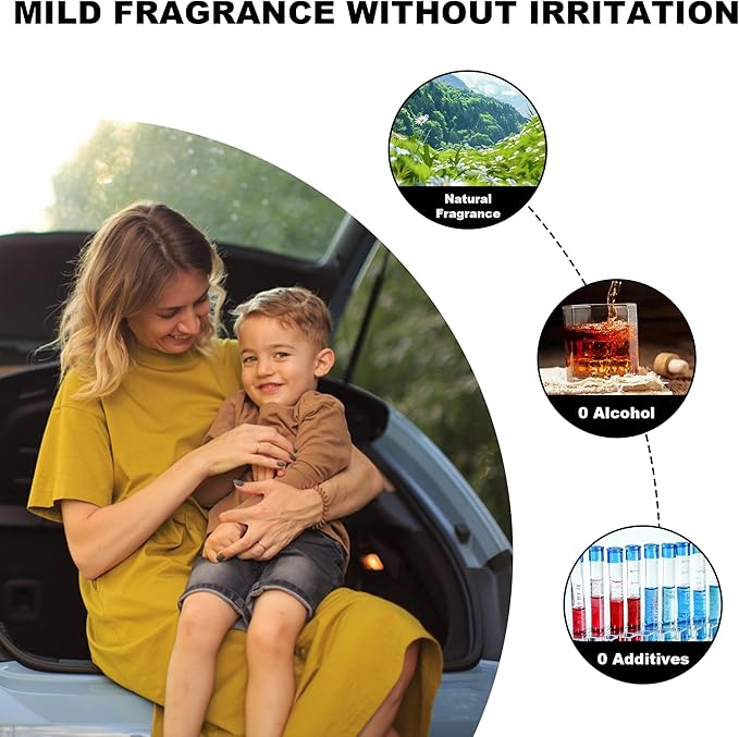 Smart Car Air Freshener Refill-8 Pcs Essential Oil, Car Air Freshener Diffuser Refill, Aromatizante para Carro Refill Long Lasting (8 Ocean)