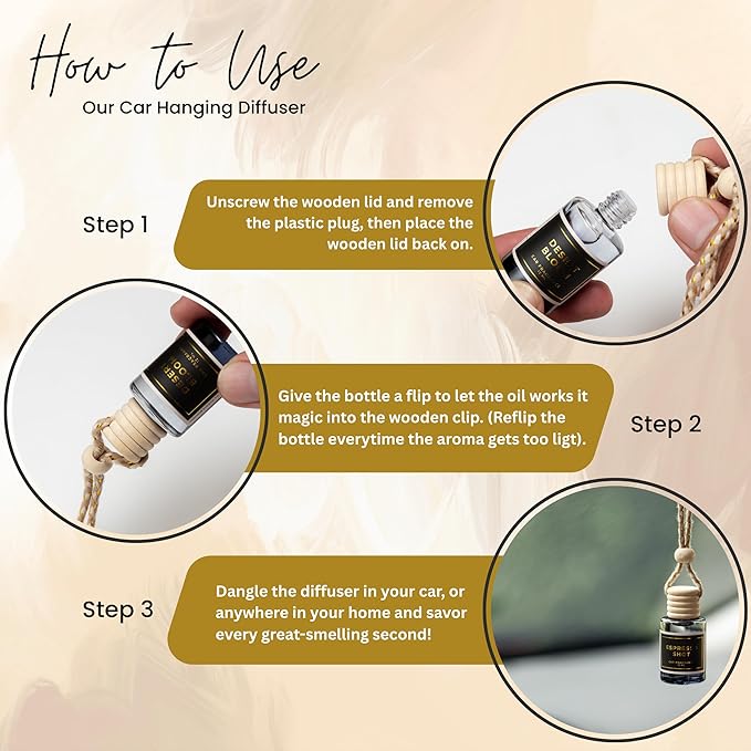 M.A.N Car Hanging Diffuser, Your Car will Smell Like the Sexiest Man Alive! - 12ml, Hanging Air Freshener for Automobile and Home - Lasts up to 60 days - Luxury Perfume | A+ Scents