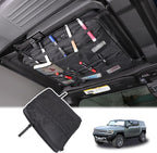 Roof Organizer Bag Storage for Hummer EV Accessories Sunroof Rooftop Panel Waterproof Foldable Heavy Duty Hardtop Cargo Carrier Bag Overhead for Hummer EV SUV Pickup 2022-2025 2026 (Front Roof-Left)