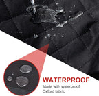 Waterproof Dog Car Seat Cover for Back Seat, Non-Slip & Universal Fit for SUV, Car, Truck with 4 Safety Belt Openings for Secure Travel