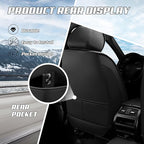 Car Seat Covers Fit for Infiniti g37 2000-2026, Stylish Sport Seat Covers, Waterproof Wear-Resistant Premium Nappa Leather Car Seat Cover.(Full Set/Pure Black)
