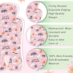 Pinkunn 2 Pcs Gel Car Seat Cooling Pad for Baby Summer Breathable Ice Cushion Multifunctional Ice Stroller Cooler Mat for Stroller Baby Dining Chair Child Safety Seat(Bright Color,Forest)