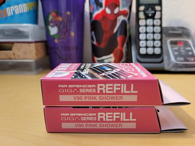 Air Spencer Giga Clip Stick REFILL 2-Box Pink Shower Scent, Designed for GIGA Sylpheed, Clip, Clipia II, Bijou, Cross, LuxDry, Rijoure Refill