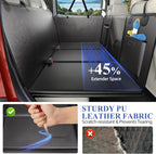 Back Seat Extender for Dogs Truck-Large Space, Dog Pet Seat Cover Back Seat Hard Bottom 500lb, Anti-scratch Dog Hammock for Crew Cab Trucks F150, RAM1500, Sierra, Tundra, Silverado, All Black