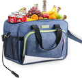 Electric Portable Cooler Plug in 12V Car Cooler Bag, Warmer Bag for Vehicle, DC Power Cord,25L Insulated Lunch Bag for Family Outings, Grocery,Camping,Truck Drivers,All Season ﻿