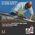 BEEST RV Roof Coating White, 32 Oz Covers up to 12.5 sq ft (2 Coats), Solar Reflective & Waterproof Sealant| Elastomeric Leak Repair Coating, Liquid Rubber RV Roof Sealant for Trailers, Camper & More