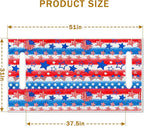 YOKYHOM American Flag Golf Cart Seat Covers for 2/4-Seater, Patriotic USA Seat Towel Blanket Keeps Seats Cool & Clean for Summer, Microfiber Fits EZGO, Club Car, Yamaha, 51"x31"